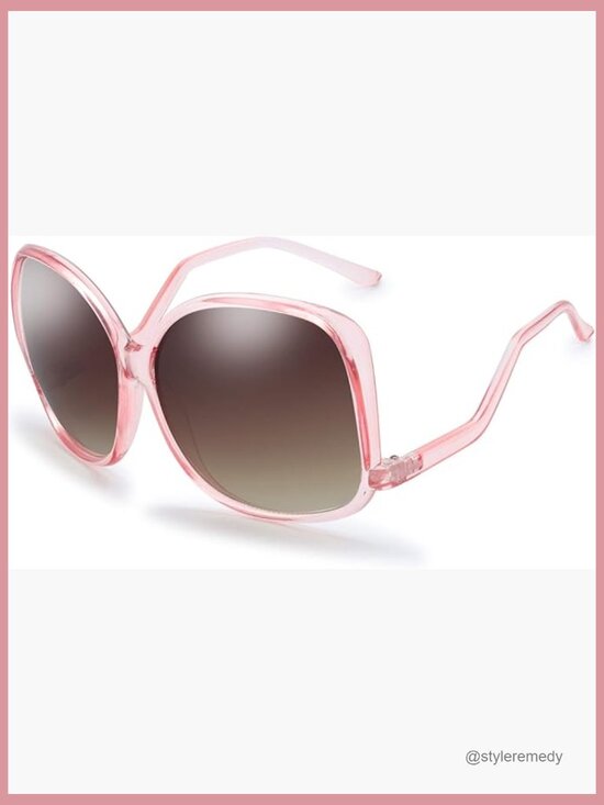 Oversized Square Cat Eye Hybrid Butterfly Fashion Sunglasses with UV400 main image 6